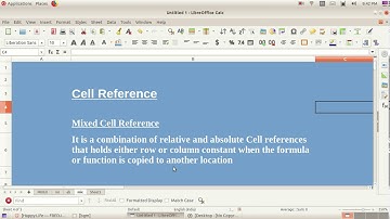 Cell reference-Relative,Absolute and Mixed References