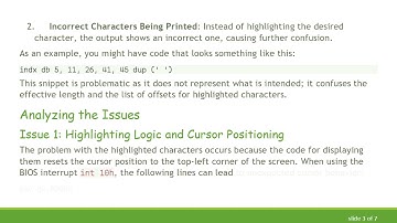 How to Print an Array in EMU8086 with Highlighted Characters