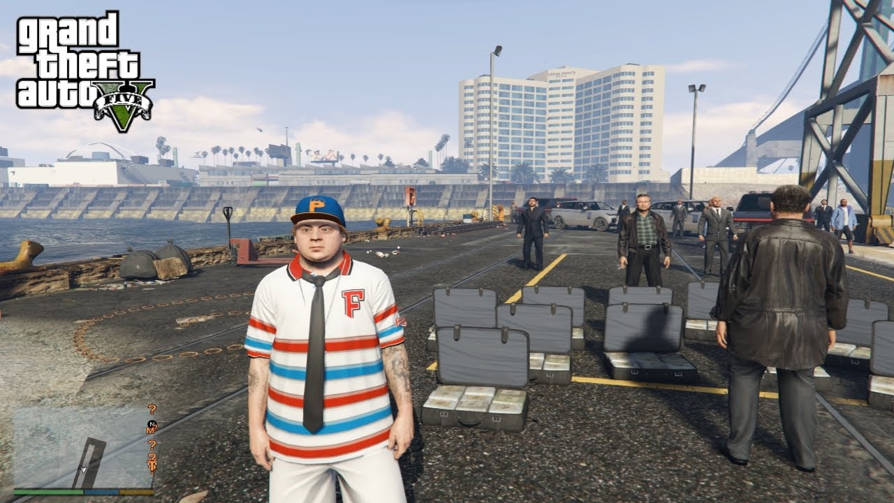 GTA 5 | Jimmy De Santa Harbour Mafia Deal Shootout + Five Star Escape ...