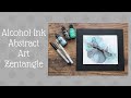 Alcohol Ink Abstract Art Zentangle