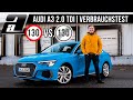 TEMPOLIMIT vs. UNBEGRENZT | Audi A3 Limousine (2.0 TDI, 150PS) | VERBRAUCHSTEST
