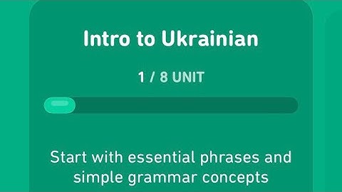 Let’s learn Ukrainian with Duolingo