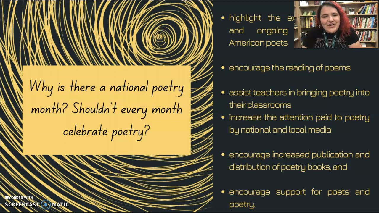 April is National Poetry Month