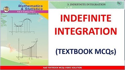 Integration Textbook MCQs l MHT-CET l IMPULSE BATCH l SAINI SIR