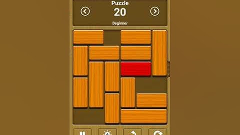 Unblock Me || Puzzle Level 20 || Solution