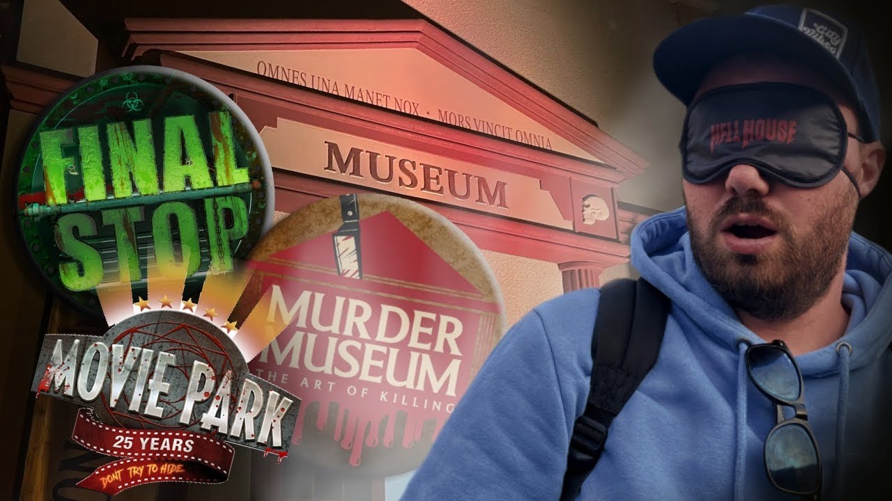 MOVIE PARK HALLOWEEN VLOG - LARS WORDT GEËLEKTROCUTEERD IN HET MURDER MUSEUM | FINAL STOP OF HOSTEL?