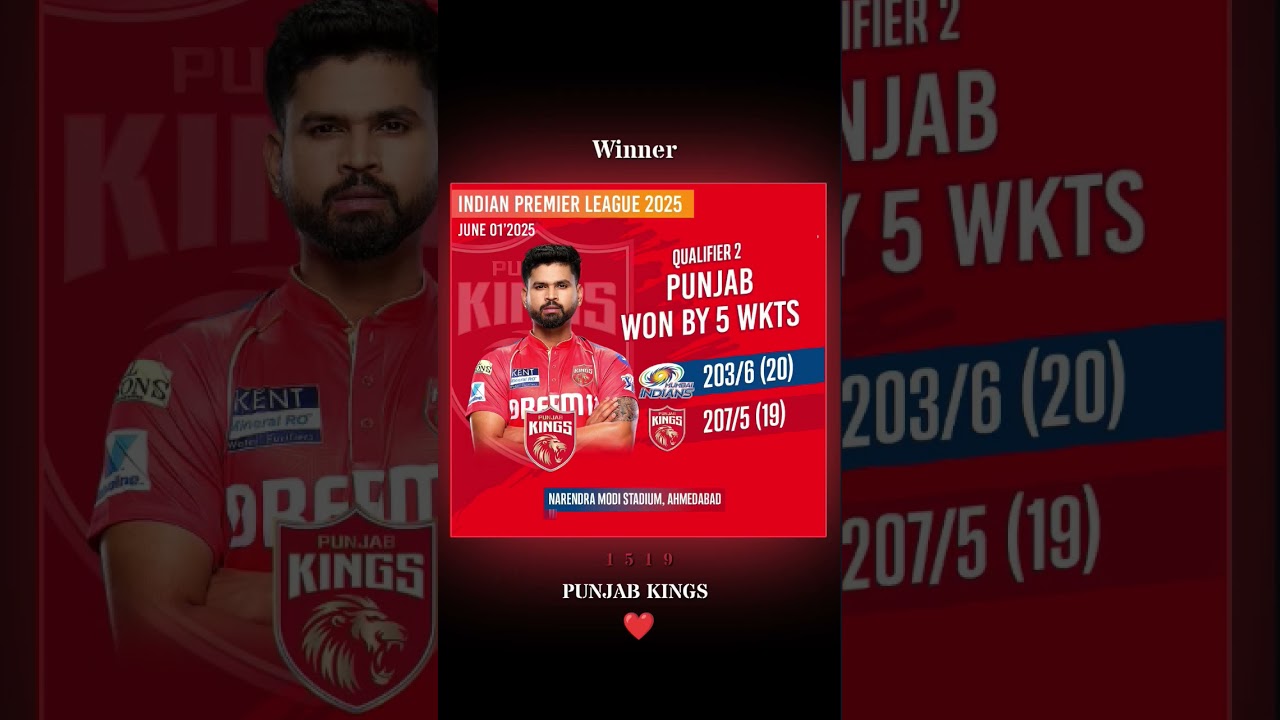 Punjab king's win 🔥 