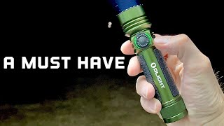 This is my must have storm flashlight the Olight seeker 4 pro OD Green