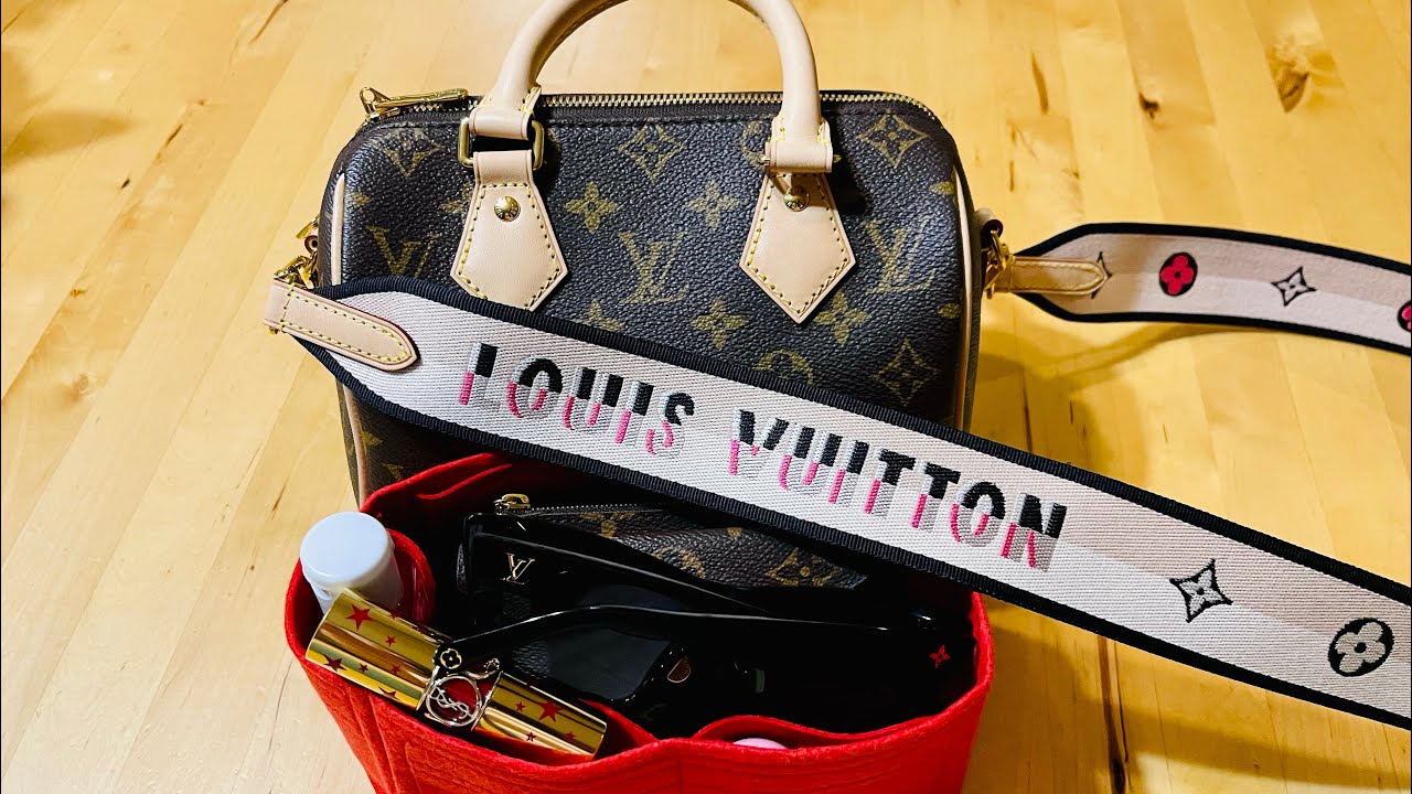 Louis Vuitton Monogram Speedy 20 strap mix and match options