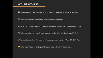 ManyChat For Amazon Sellers - 6 PROVEN, Copy & Paste Flows - learn ManyChat