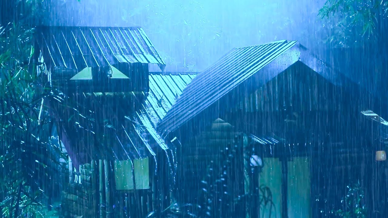 99,99 % Schlafen Sofort Ein 🌧️ Starker Regenschauer & Gewittergeräusche zum Einschlafen