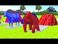 A Giant Gorilla Animal Crossing Fountain videos | Gorilla Coloring Fountain Video | MZ Tive.
