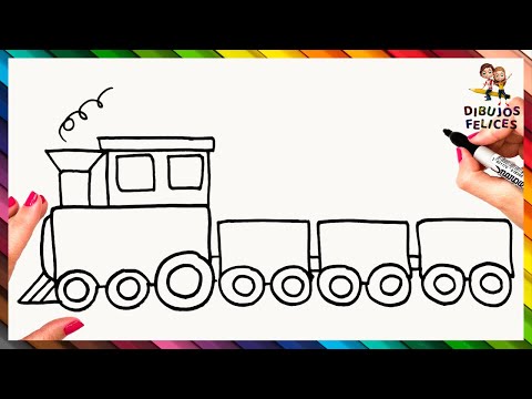 Cómo Dibujar Un Tren Paso A Paso Dibujo De Tren