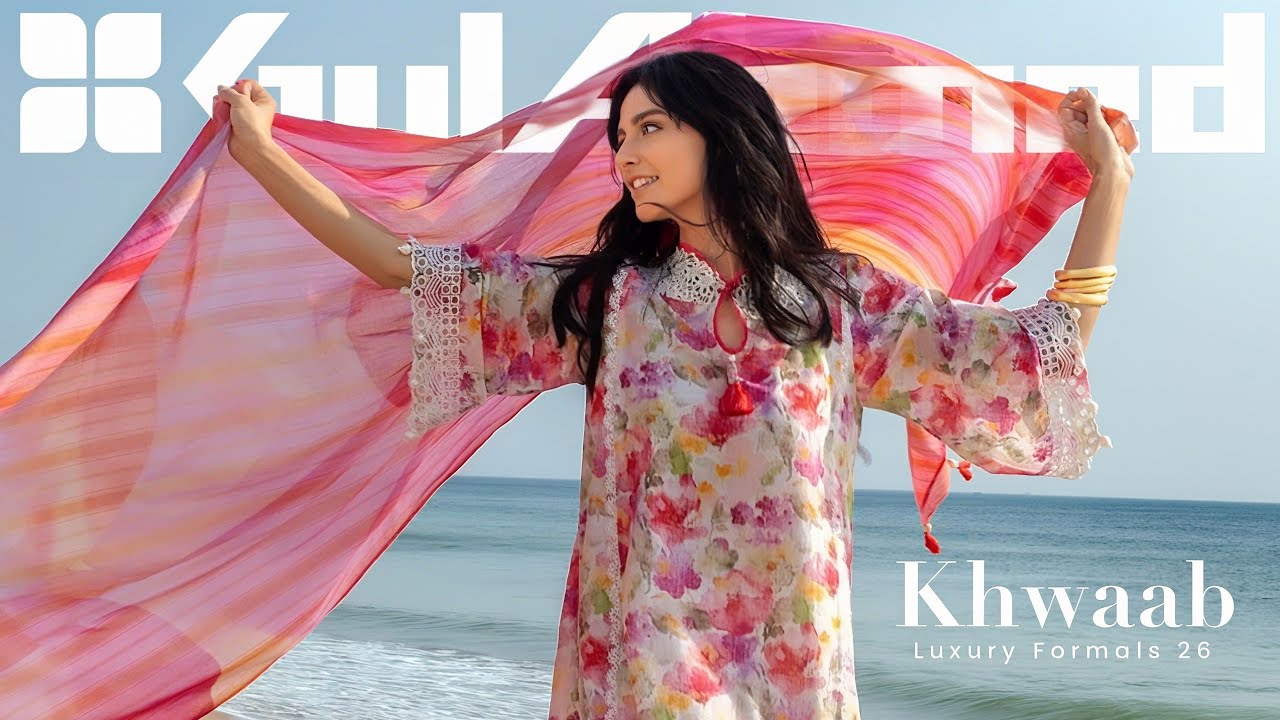 GulAhmed Khwaab Luxury Formals Collection 2026 |GulAhmed Giardino Unstitched Festive Collection 2026