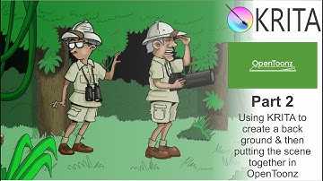 Using KRITA & OpenToonz to create an animated scene - Part 2