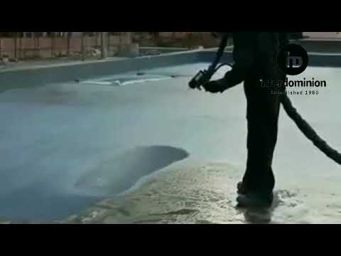 Water Proofing Spray Application with Graco HPCF Reactor2 EXP2