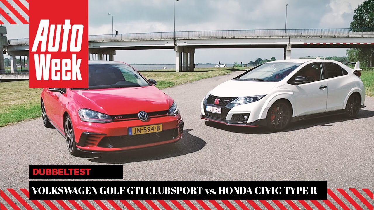 Honda Civic Type R vs. Volkswagen Golf GTI Clubsport - AutoWeek Dubbeltest