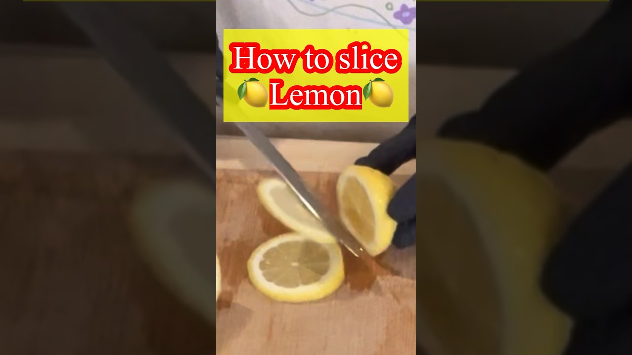 How To Slice Lemon shortvideo cutting asmr tutorial YouTube How To Slice Lemon shortvideo cutting asmr tutorial YouTube