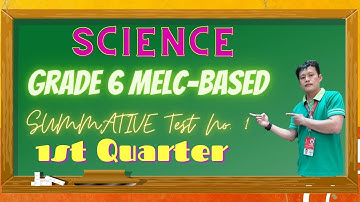 SCIENCE 6 MELC-BASED SUMMATIVE TEST NO. 1 FIRST QUARTER