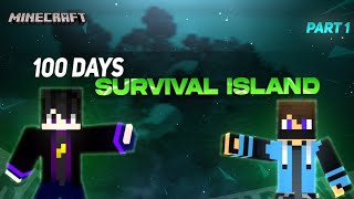 I Survived 100 Days on a SURVIVAL ISLAND in Minecraft ... ||