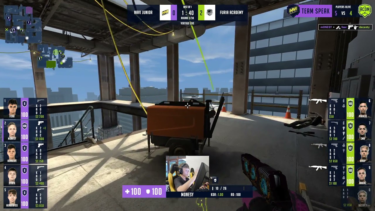 mONESY 3K - NAVI JUNIOR VS FURIA ACADEMY - WePlay Academy League - CSGO ...