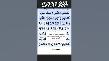 سورة النمل الآية 65 #قرآن #تلاوات #سورة