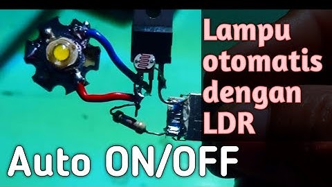cara mudah membuat lampu sensor cahaya dengan Tip 41