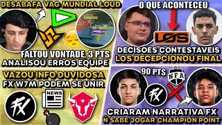 BAK DESABAFA VAGA MUNDIAL ! CRIARAM NARRATIVA FX NFA ! FX SE UNIR A W7M ? LOS DECEPCIONOU NA FINAL!