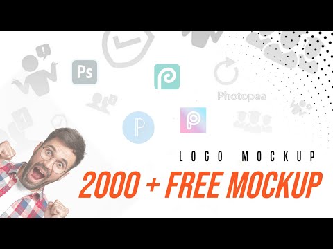 2000 + Free Mockup || FREE LOGO MOCKUP || - PSD FILE FOR LOGO - TECH FR
