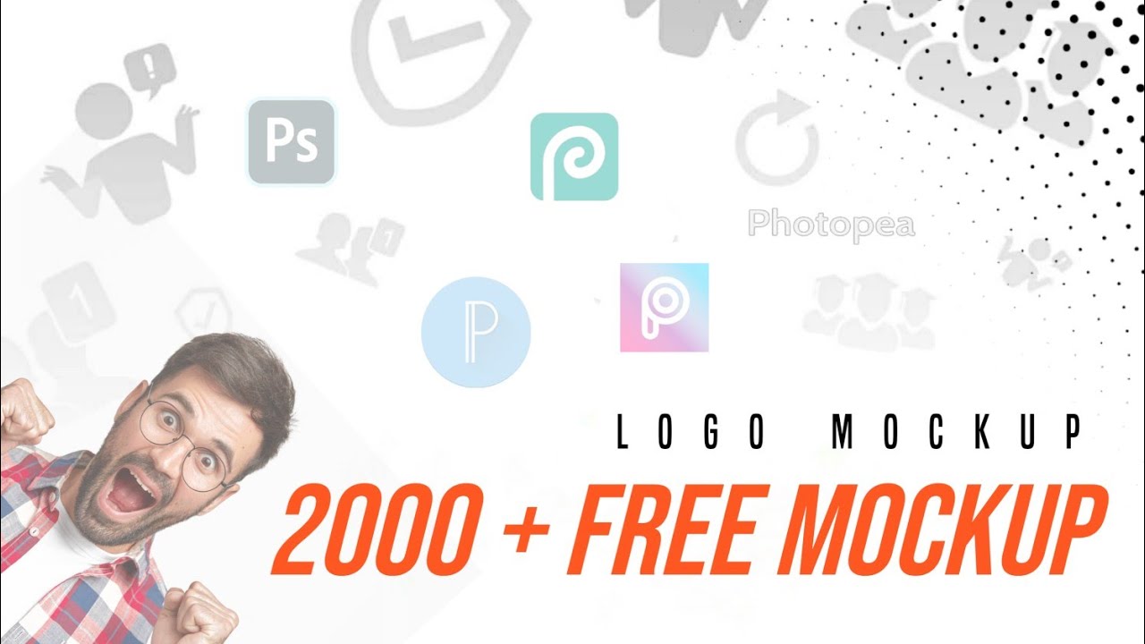 2000 + Free Mockup || FREE LOGO MOCKUP || - PSD FILE FOR LOGO - TECH FR