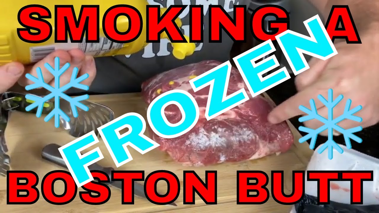 How to cook a Frozen Boston Butt on a Pellet Smoker YouTube