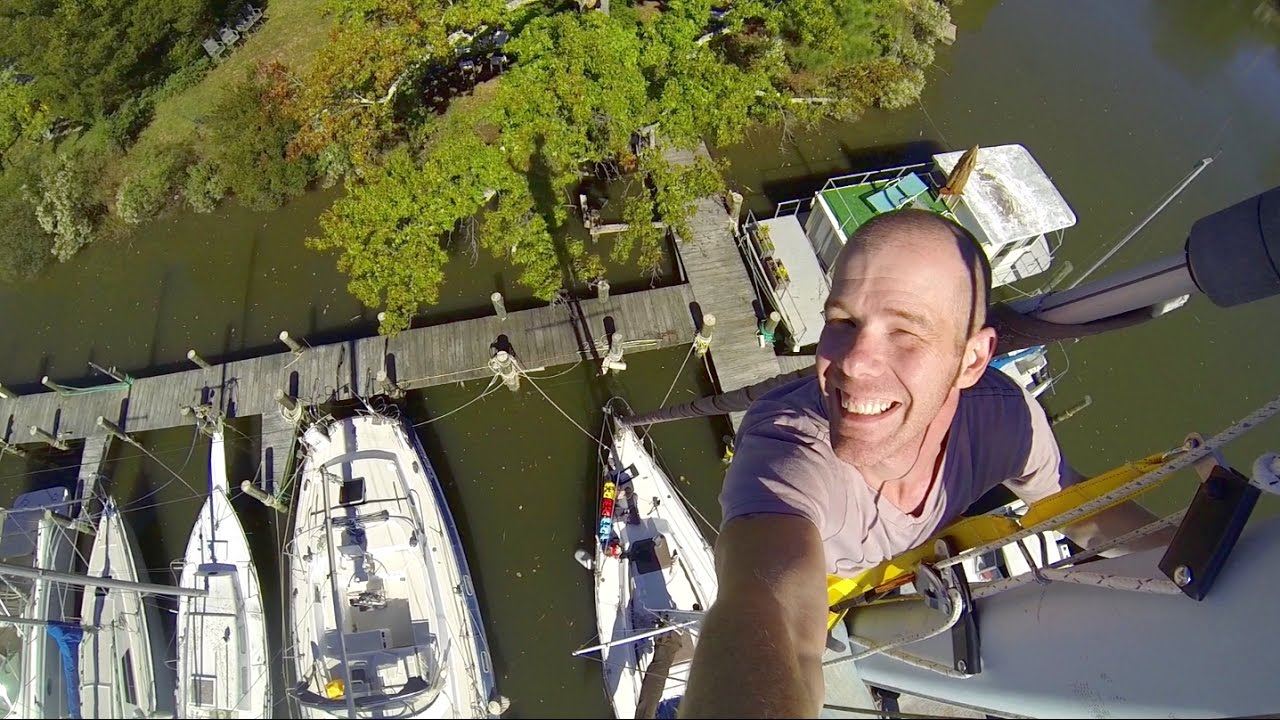 Solo Sailboat Mast Climbing With Acrophobia | Sailboat Story 18