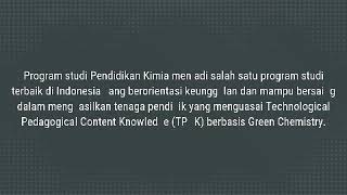 Pendidikan kimia unj -