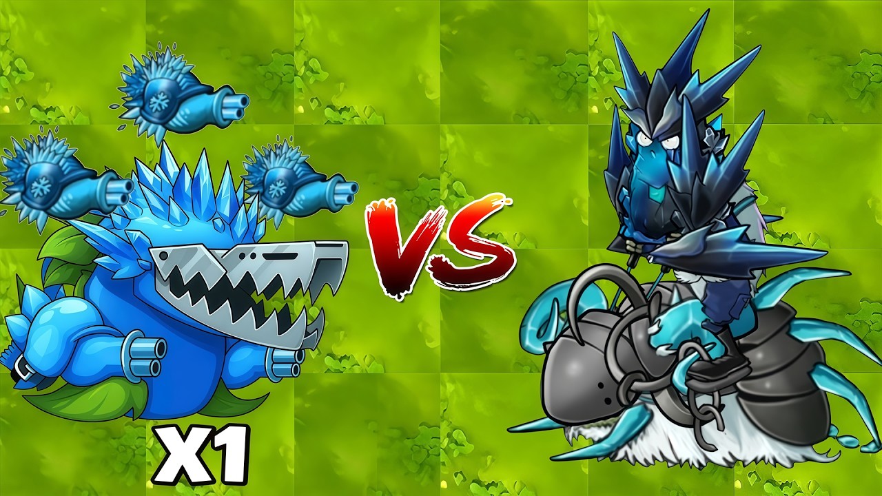 PVZ Fusion 3.4 Challenge - 3 Plants Fusion VS 300 Ultimate Snow Beast Knight - Who Will Win?