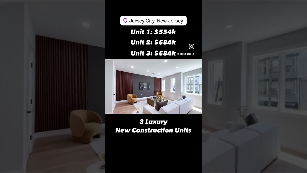 3 LUXURY Jersey City Condos for UNDER $600k!