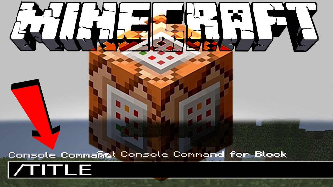 Minecraft Title Tutorial Command Block Titles Youtube