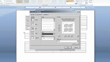 Using Tables in Microsoft Word