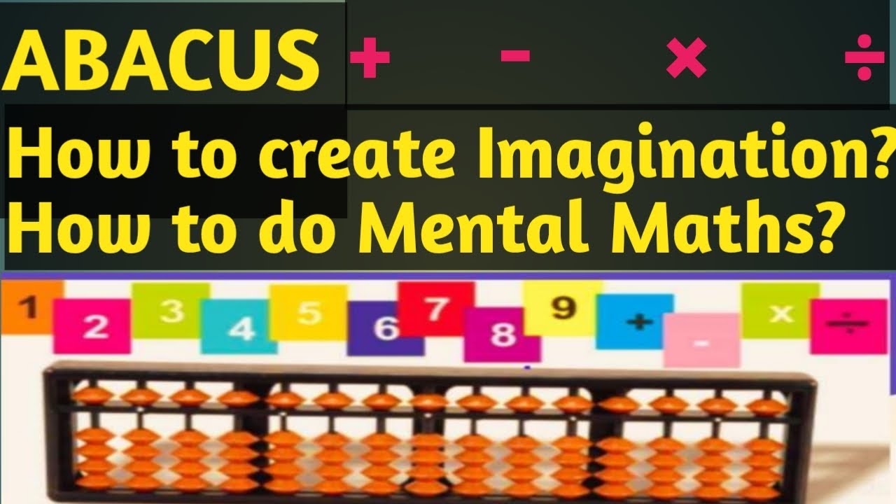 Abacus #class 3# How to create Imagination? # How to do Mental Maths ...