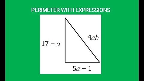 PERIMETER OF TRIANGLE using EXPRESSIONS