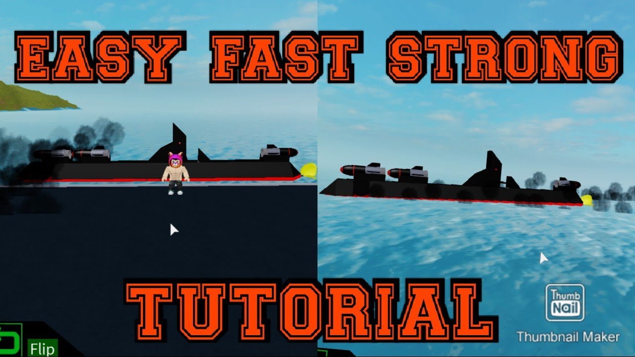 How to make submarine in plane crazy easy tutorial - YouTube