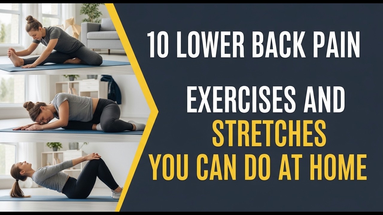 10 Lower Back Pain Exercises and Stretches You Can Do at Home - YouTube