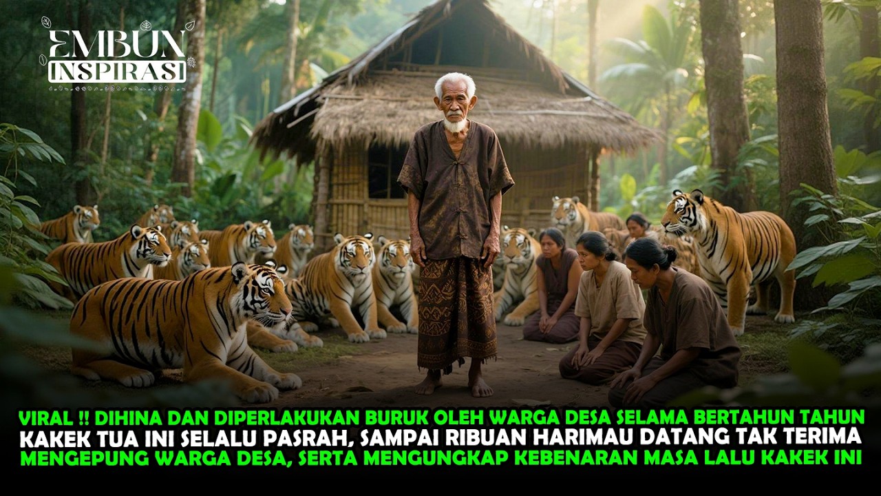 VIRAl !! SELALU DIPERLAKUKAN BURUK OLEH WARGA DESA, RIBUAN HARIMAU DATANG MEMBELA KAKEK TUA INI