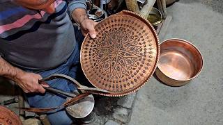Turning a Copper Tray into a Copper Pot Lid | Amazing Metal Transformation