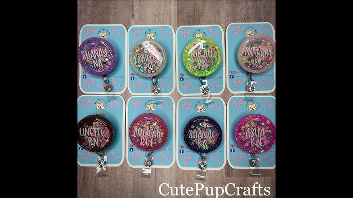 You can make super cute badge reels without a fancy cutting machine or, badge  reels