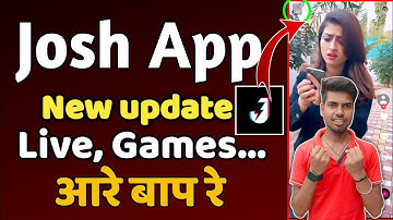 Josh app new Update live, games | Josh app par live kaise aaye 👍