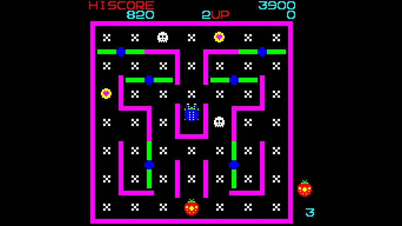 ディグダグ PV-1000 CASIO レトロゲーム Casio PV-1000 Game: Fighting Bug (1983) - YouTube