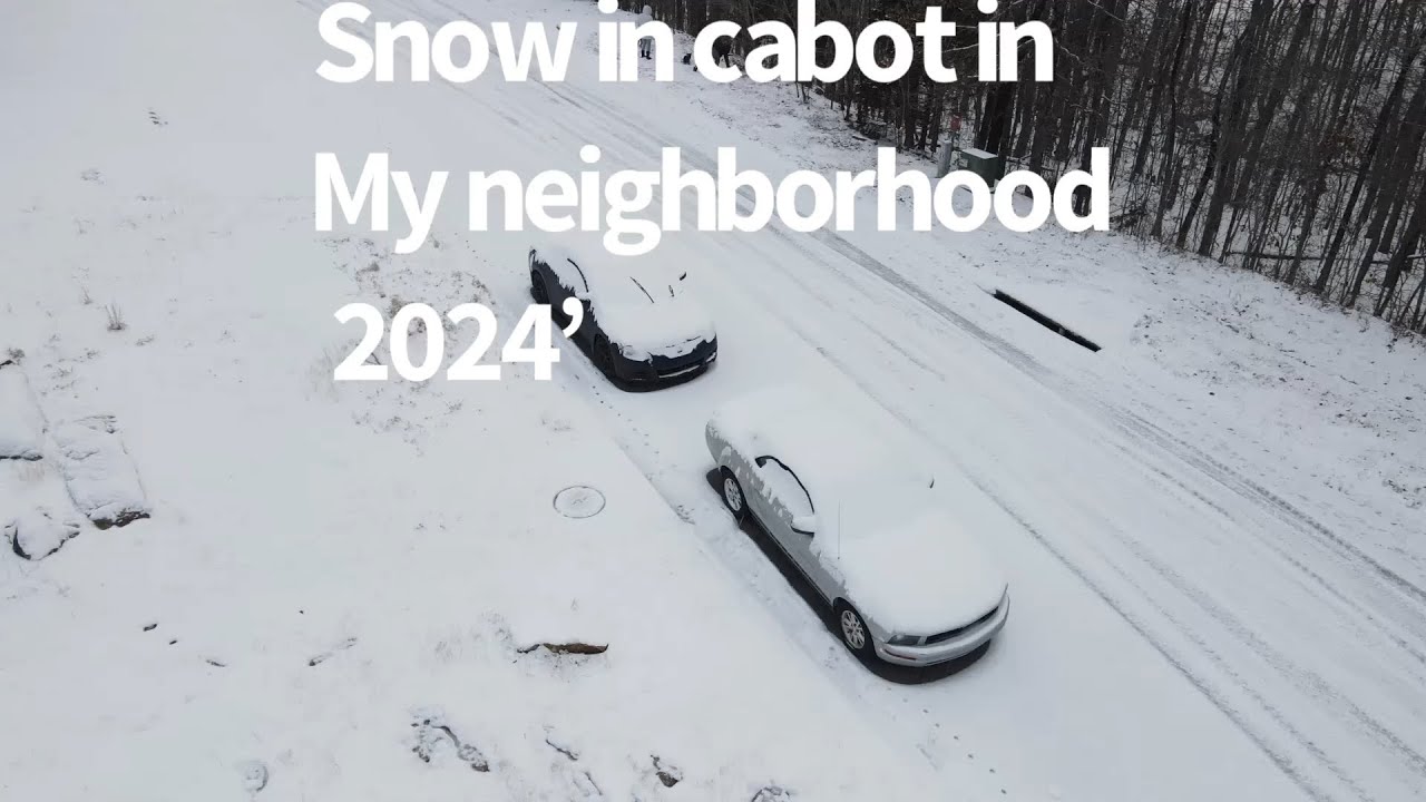 2024’ snow in my neighborhood in cabot Arkansas YouTube