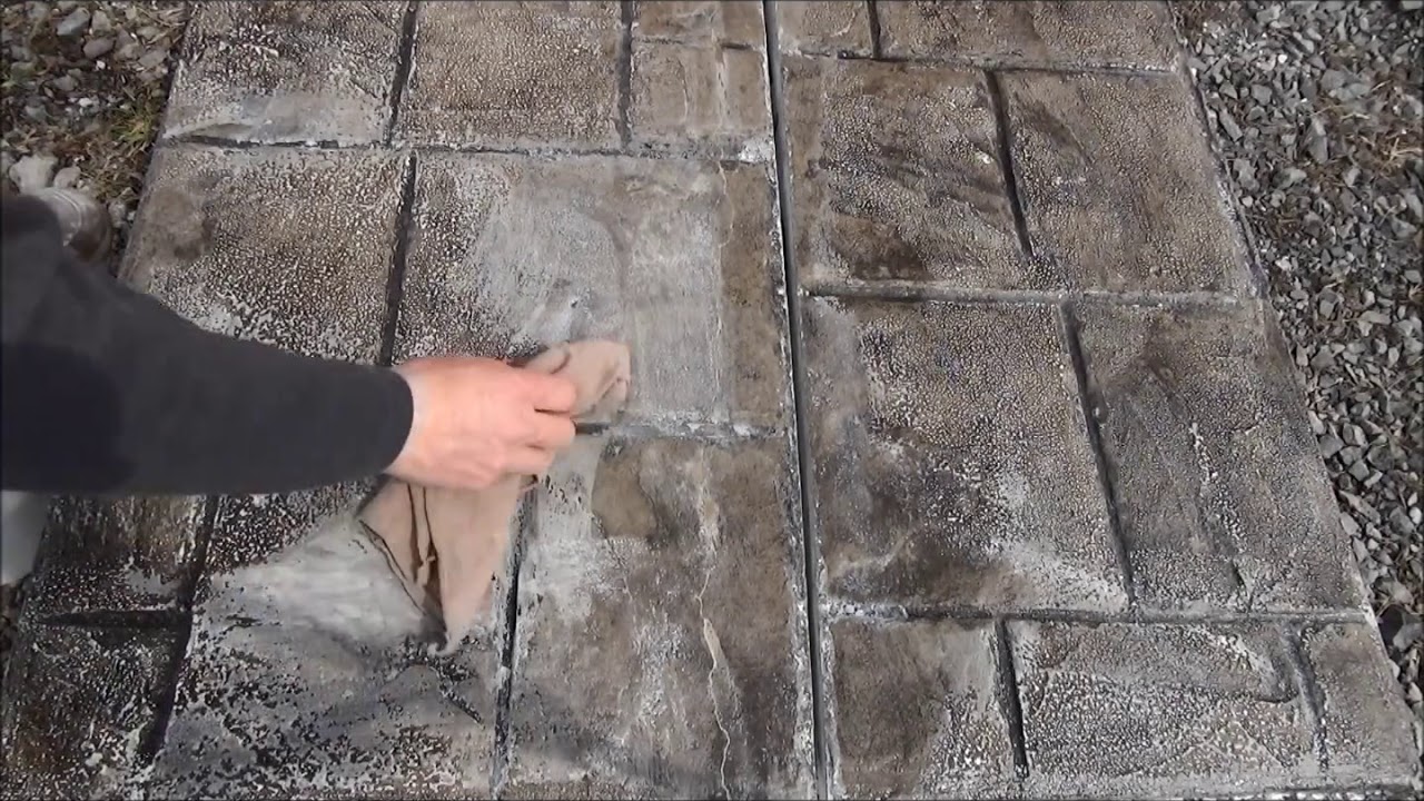 Invisible Crack Repair Fix A Crack™ Stamped Concrete Crack Repair YouTube