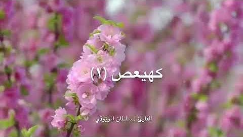 تلاوة خاشعة من سورة مريم ، للقارئ : سلطان المرزوقي