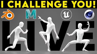 Let's Create 3D Worlds From Start To Finish - Pt.4 | Moving Meditations 3D Challenge Stream